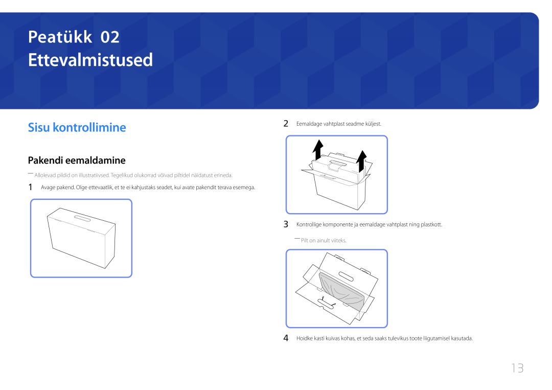 Samsung LS24C770TS/EN manual Ettevalmistused, Sisu kontrollimine, Pakendi eemaldamine, Peatükk 