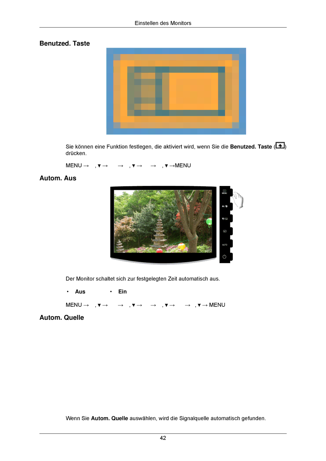 Samsung LS24CMKKFVA/EN, LS24CMKKFV/EN manual Autom. Aus, Autom. Quelle 