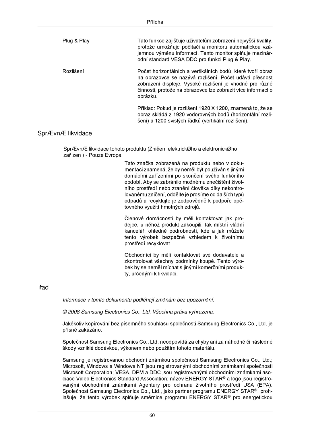 Samsung LS24CMKKFVA/EN, LS24CMKKFV/EN manual Správná likvidace, Úřad 