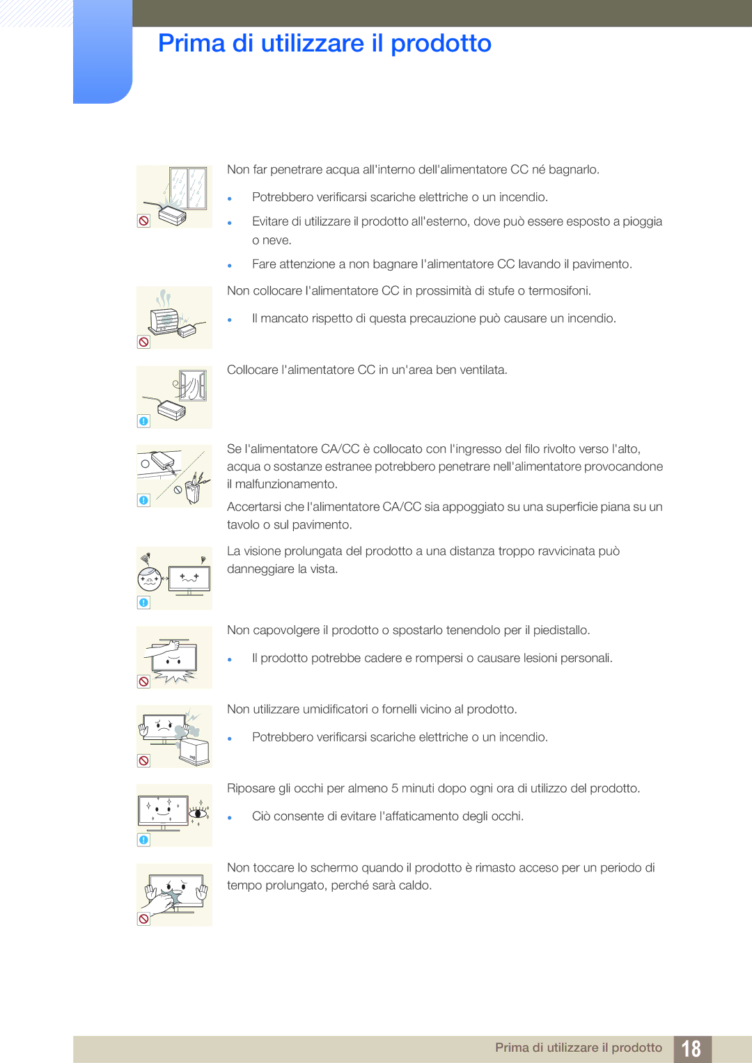 Samsung LS24D300HS/EN, LS24D300HL/EN, LS22D300HY/EN, LS22D300NY/EN, LS19D300NY/EN manual Prima di utilizzare il prodotto 