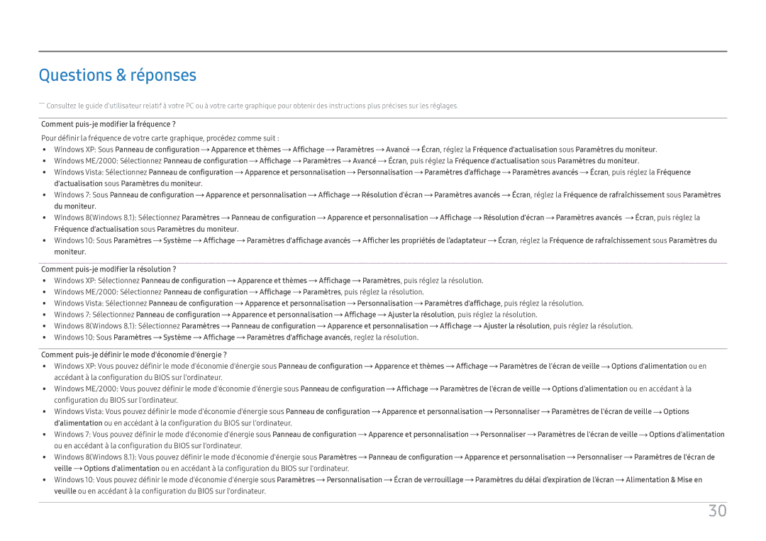 Samsung LS24D330HSX/EN manual Questions & réponses 