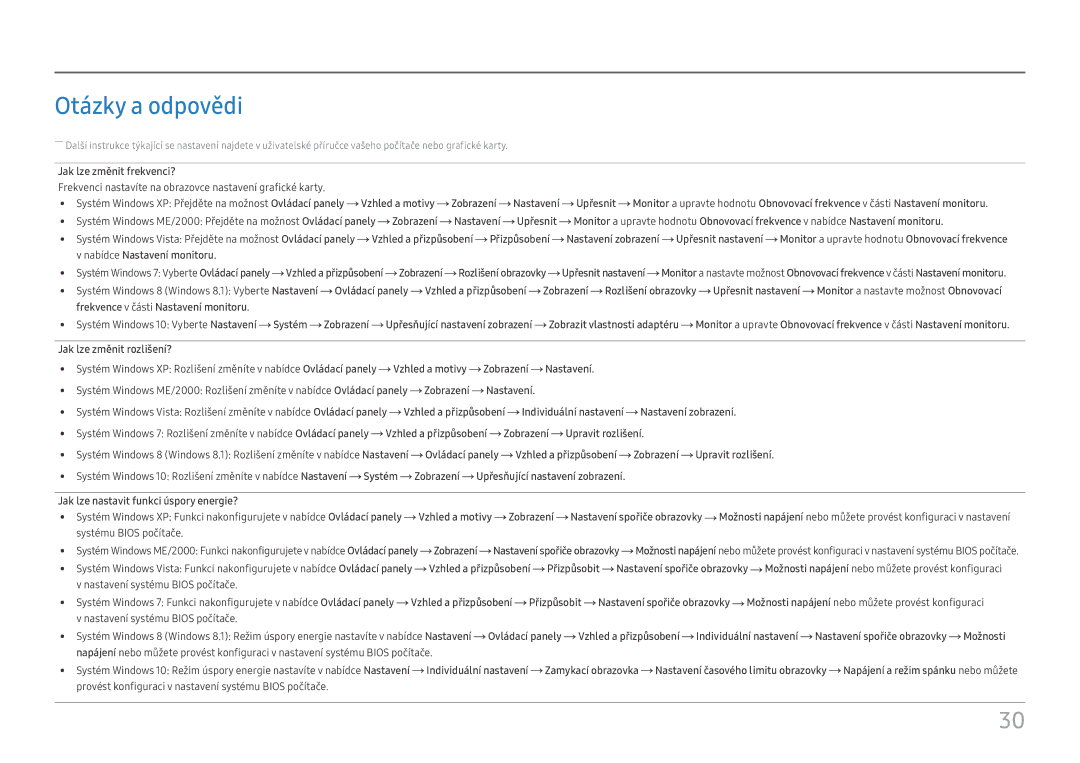 Samsung LS24D330HSX/EN manual Otázky a odpovědi 