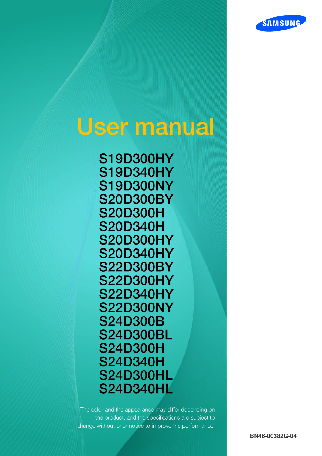 Samsung LS24D300HS/EN, LS24D340HSX/EN, LS24D300HL/EN, LS22D300HY/EN, LS22D300NY/EN, LS19D300NY/EN manual Benutzerhandbuch 