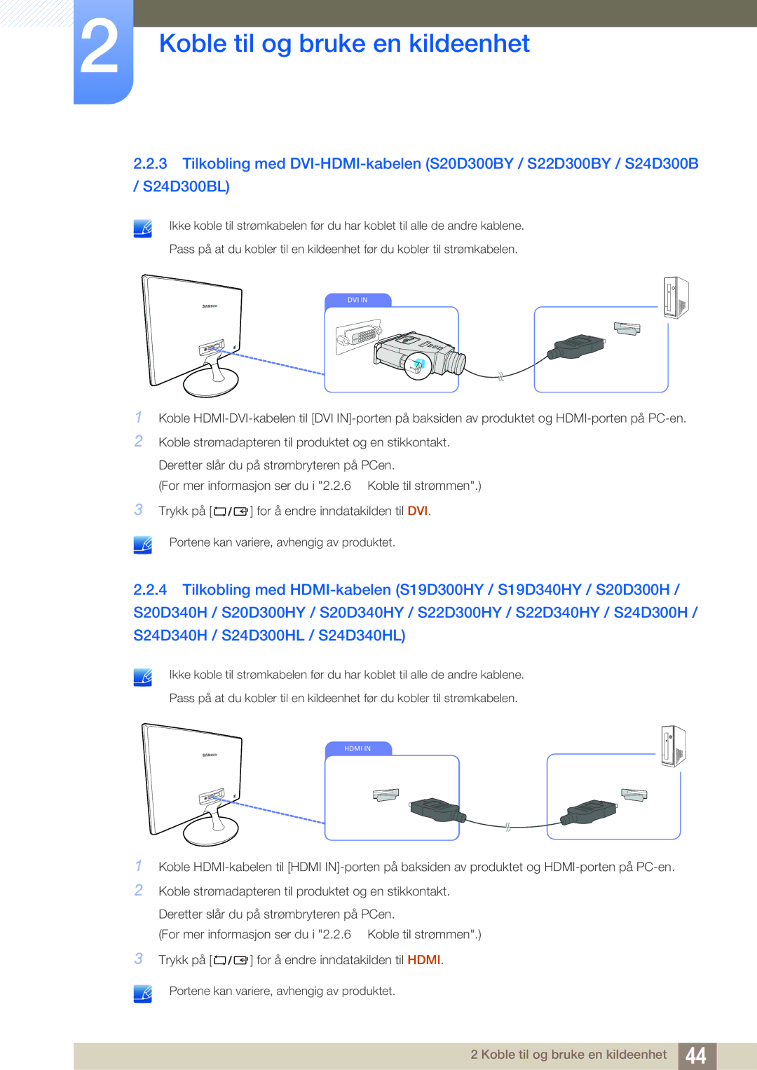 Samsung LS24D300HLR/EN, LS24D340HSX/EN, LS24D300HS/EN manual Dvi 