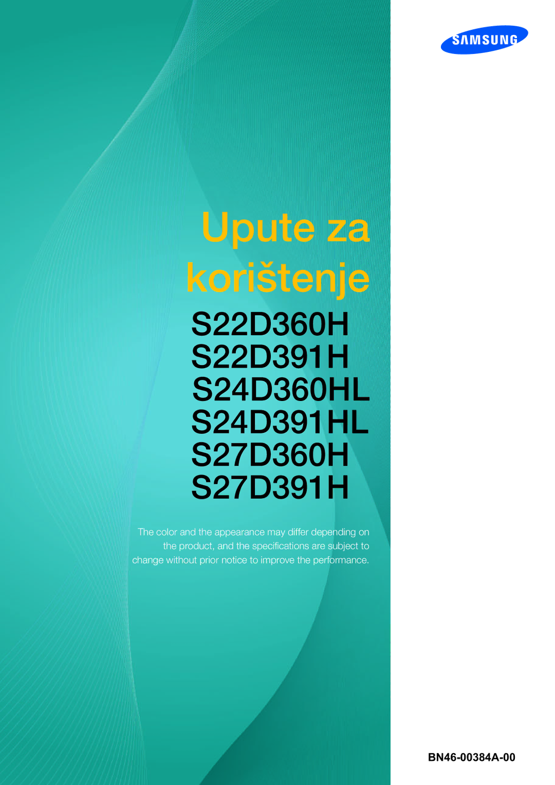 Samsung LS24D391HL/EN manual Upute za korištenje 