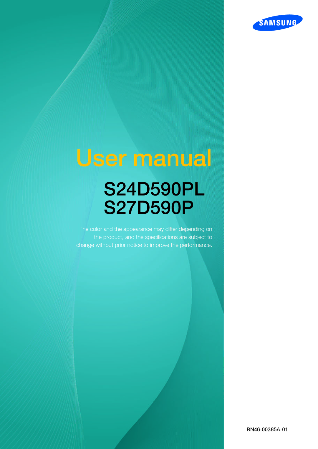 Samsung LS27D590PSX/EN, LS24D590PLX/EN, LS24D590PL/ZR, LS27D590PS/UE, LS24D590PL/XV, LS27D590PS/XV manual S24D590PL S27D590P 