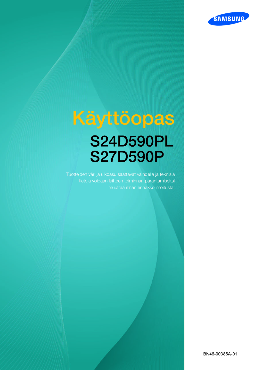 Samsung LS27D590PSX/EN, LS24D590PLX/EN manual Käyttöopas 