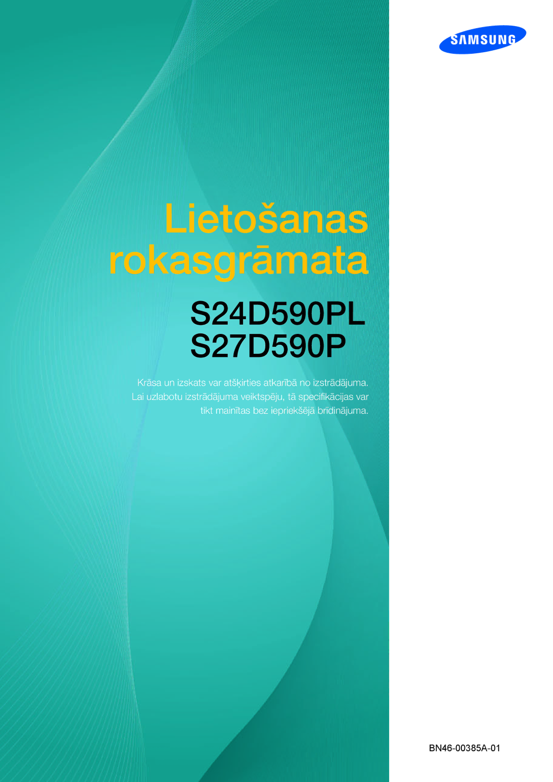 Samsung LS27D590PSX/EN, LS24D590PLX/EN manual Lietošanas Rokasgrāmata 