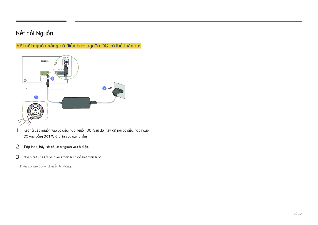 Samsung LS24E370DLJ/XV manual Kế́t nố́i Nguồn 