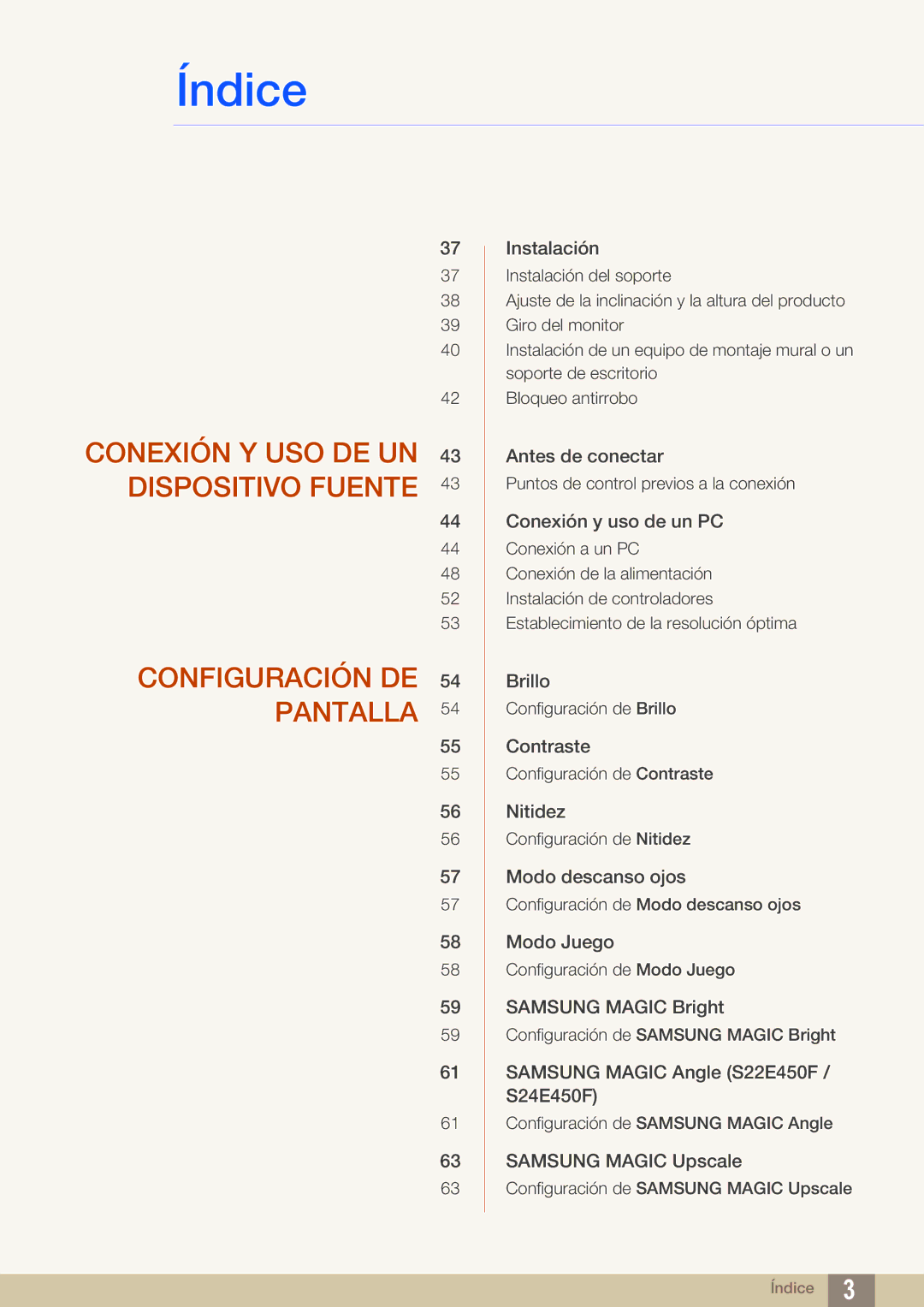 Samsung LS24E45UFS/EN, LS24E65UPL/EN, LS27E45KBS/EN, LS22E45UFS/EN, LS22E65UDSG/EN, LS27E65UDS/EN manual Antes de conectar 