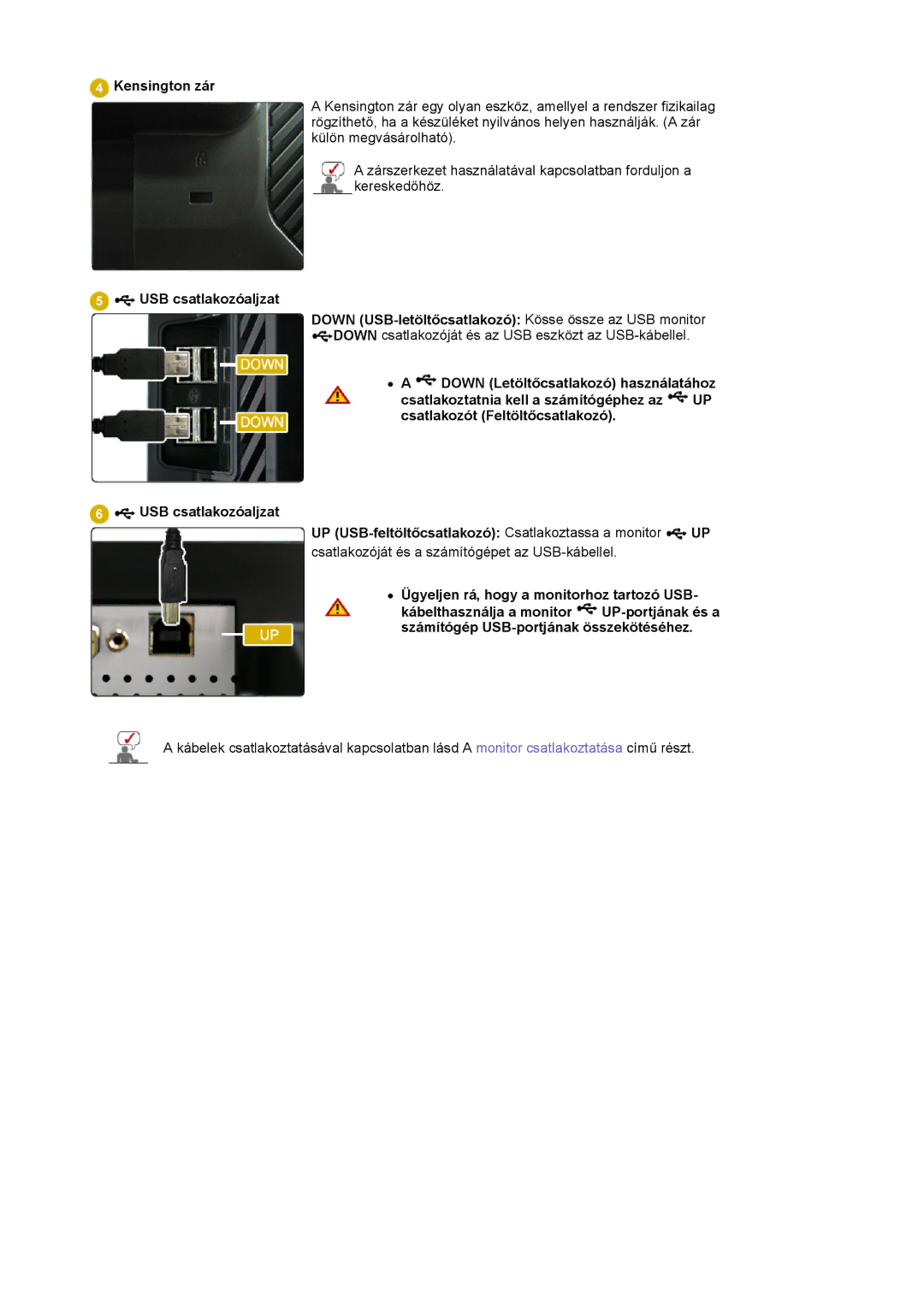 Samsung LS24EDBLB/EDC manual Kensington zár 