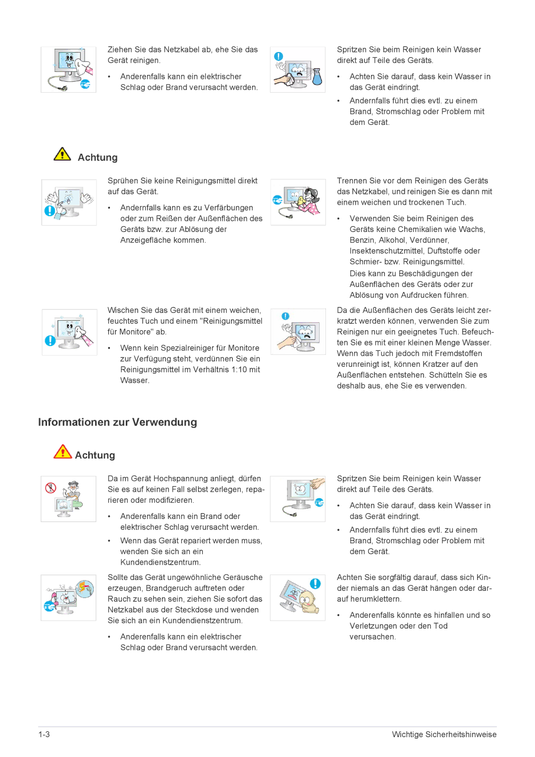 Samsung LS24EFHKU/EN, LS23EFVKUV/EN manual Informationen zur Verwendung 