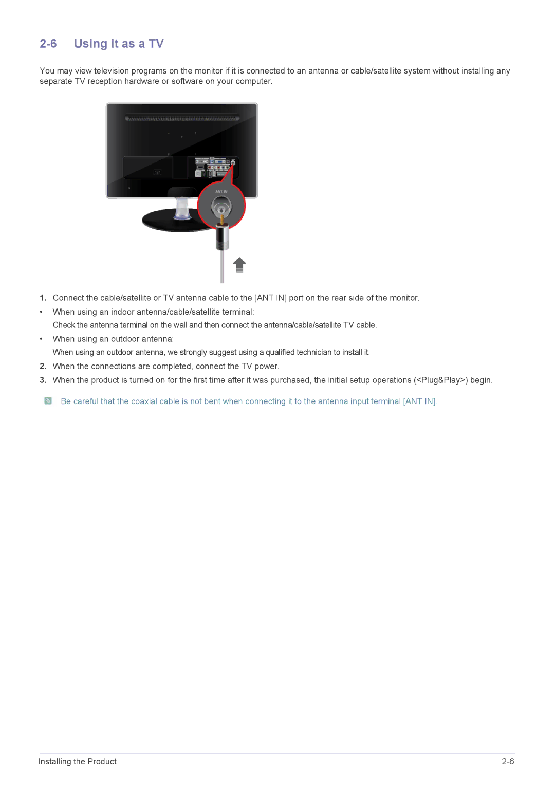 Samsung LS27EMDKU/EN, LS24EMDKU/EN, LS27EMDKU/SM, LS27EMDKU/HS, LS27EMDKU/XE, LS24EMDKU/XE manual Using it as a TV 