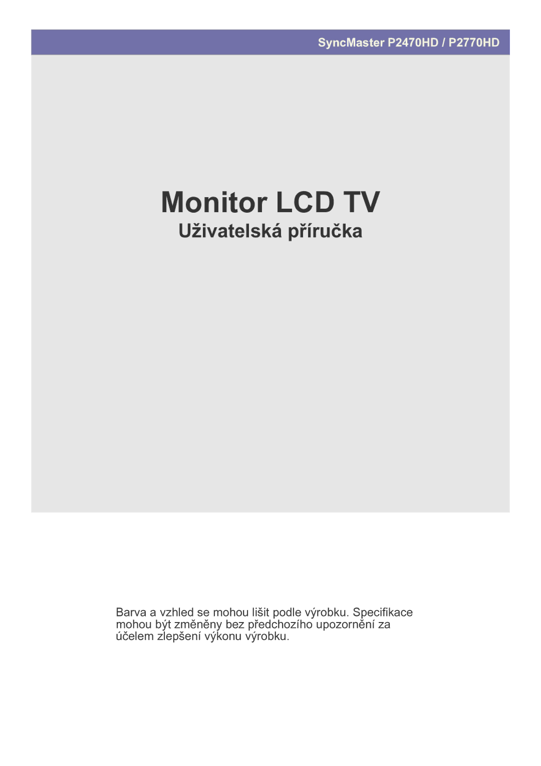 Samsung LS27EMDKU/EN, LS24EMDKU/EN manual Monitor LCD TV 