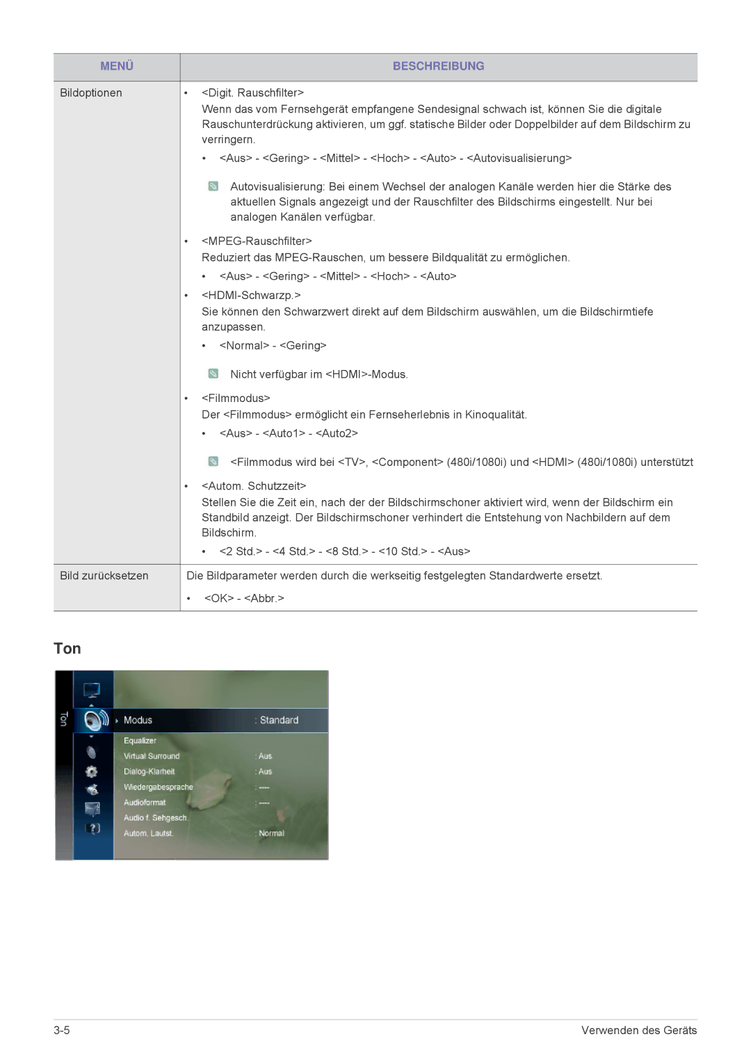 Samsung LS24F9DSM/EN manual Ton 