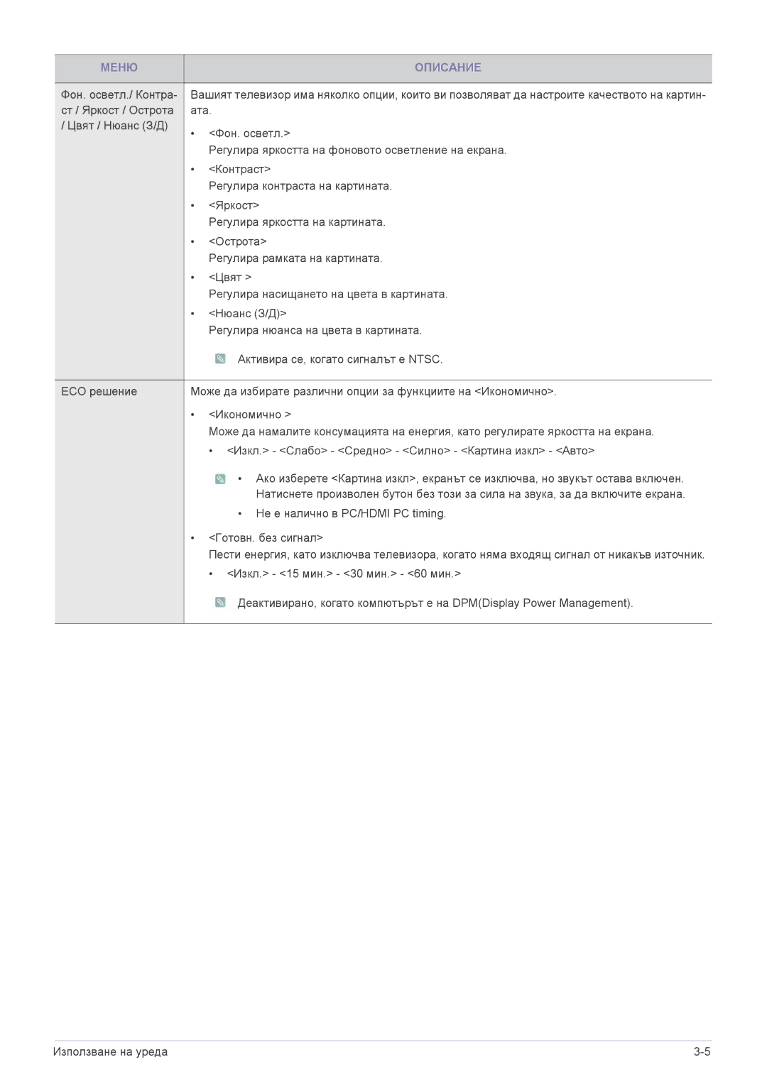 Samsung LS24F9DSM/EN manual Фон. осветл./ Контра 