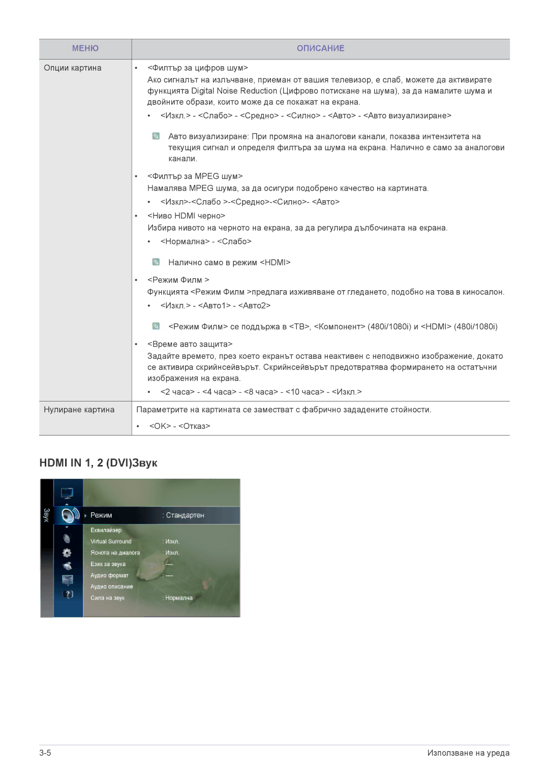 Samsung LS24F9DSM/EN manual Hdmi in 1, 2 DVIЗвук 