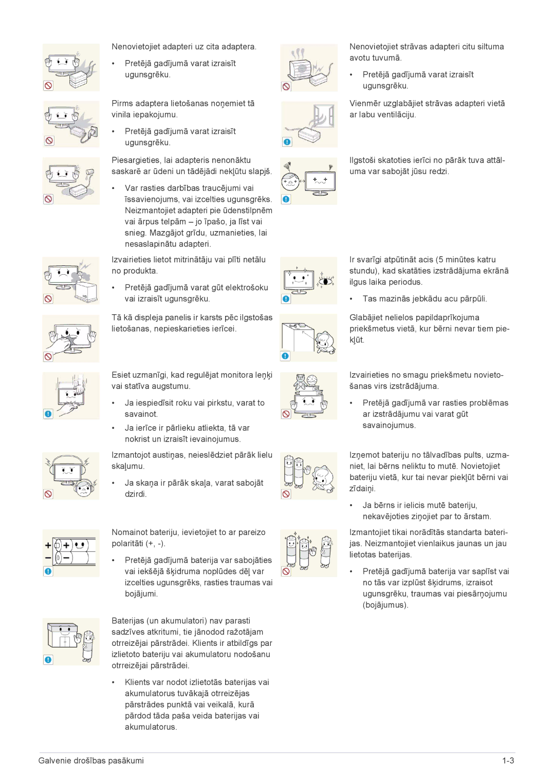 Samsung LS24F9DSM/EN manual Var rasties darbības traucējumi vai 