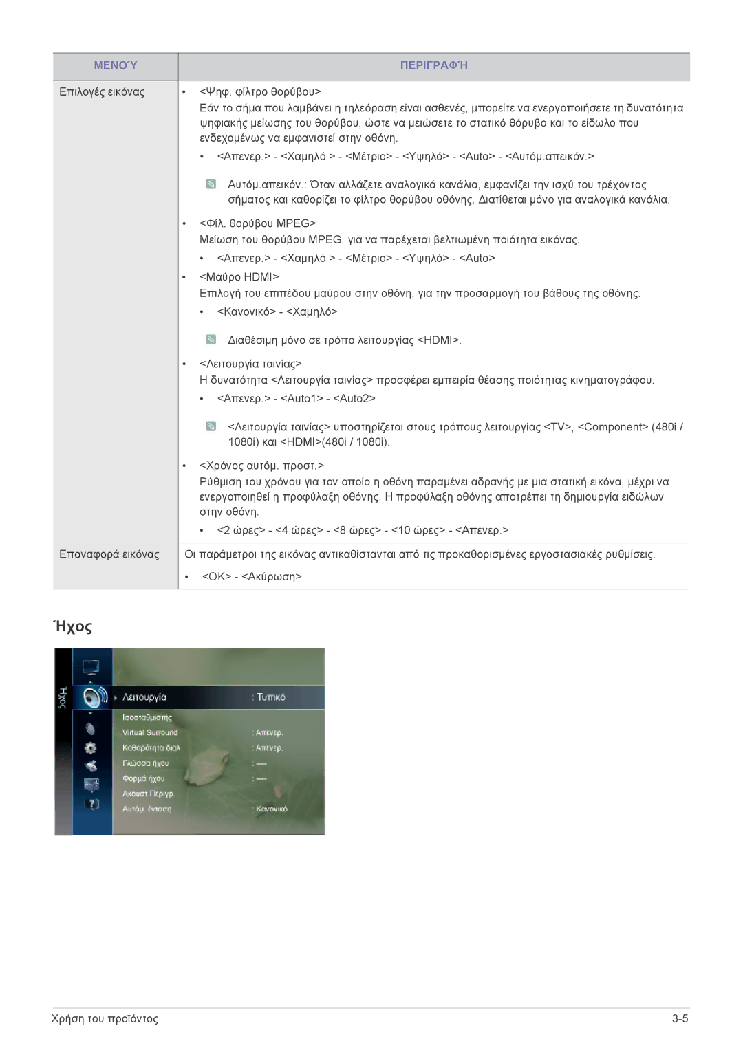 Samsung LS24F9DSM/EN manual Ήχος 