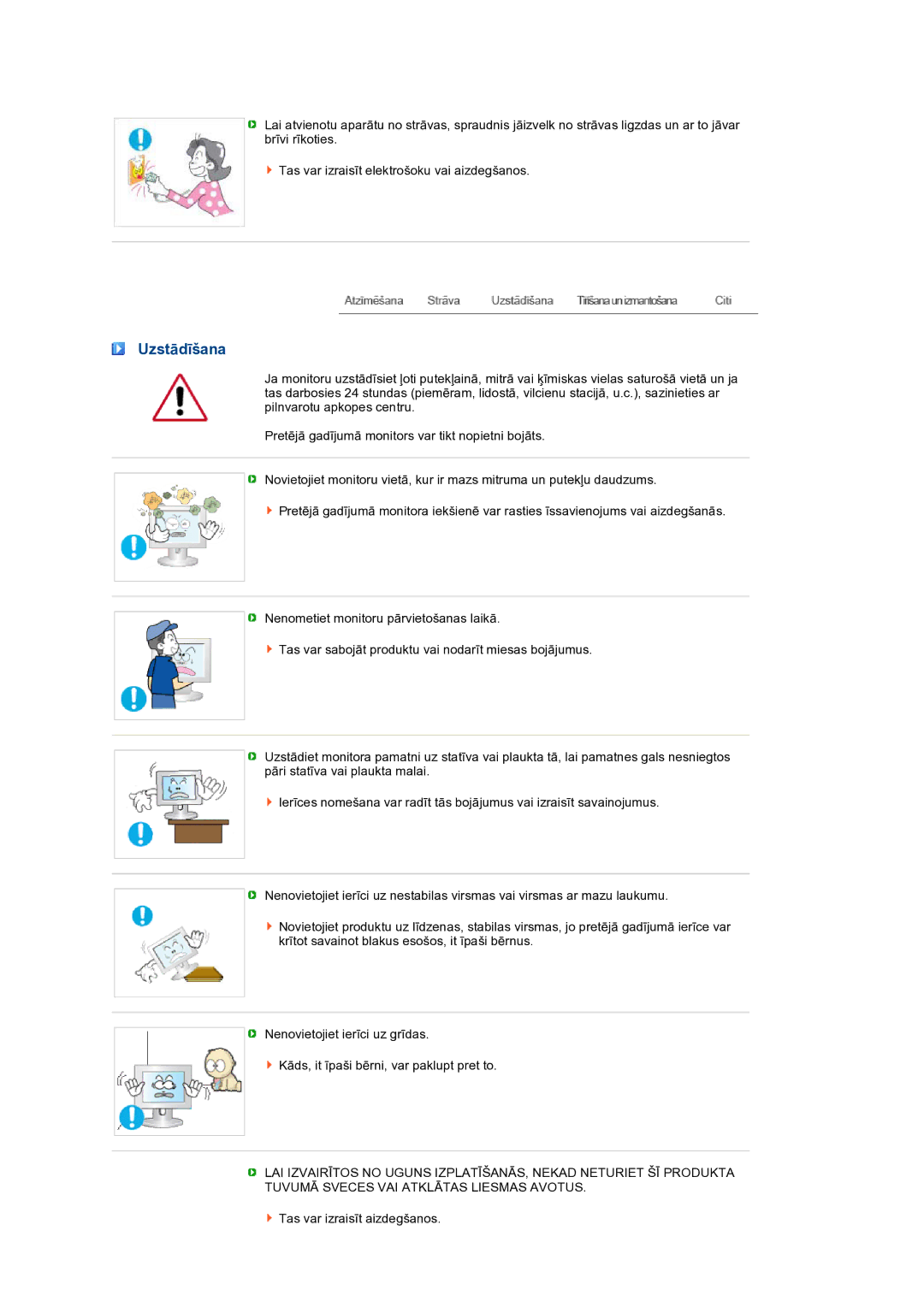 Samsung LS24HUBCBQ/EDC manual Uzstādīšana 