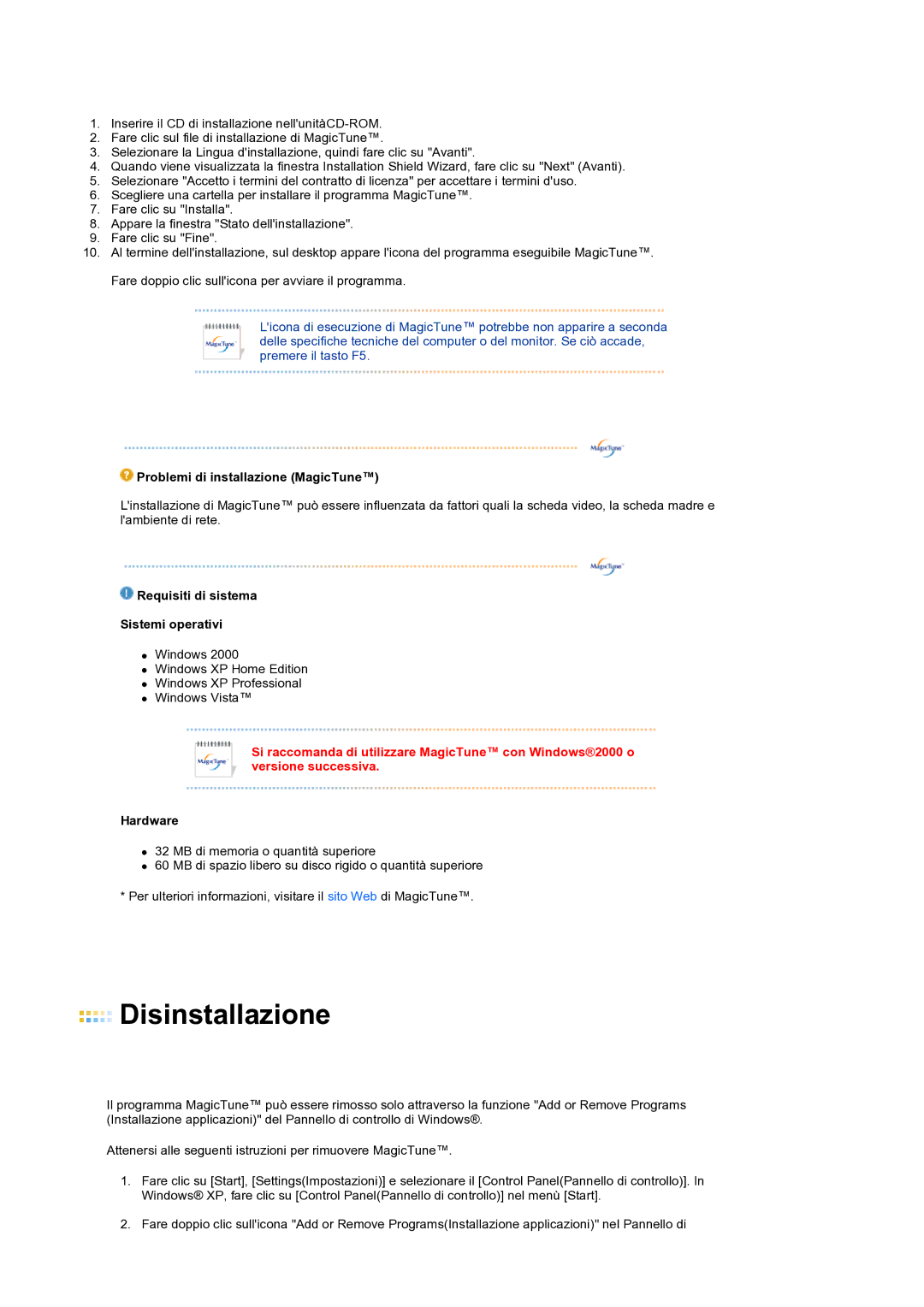 Samsung LS24HUBCBS/EDC, LS24HUBCBQ/EDC manual Disinstallazione 