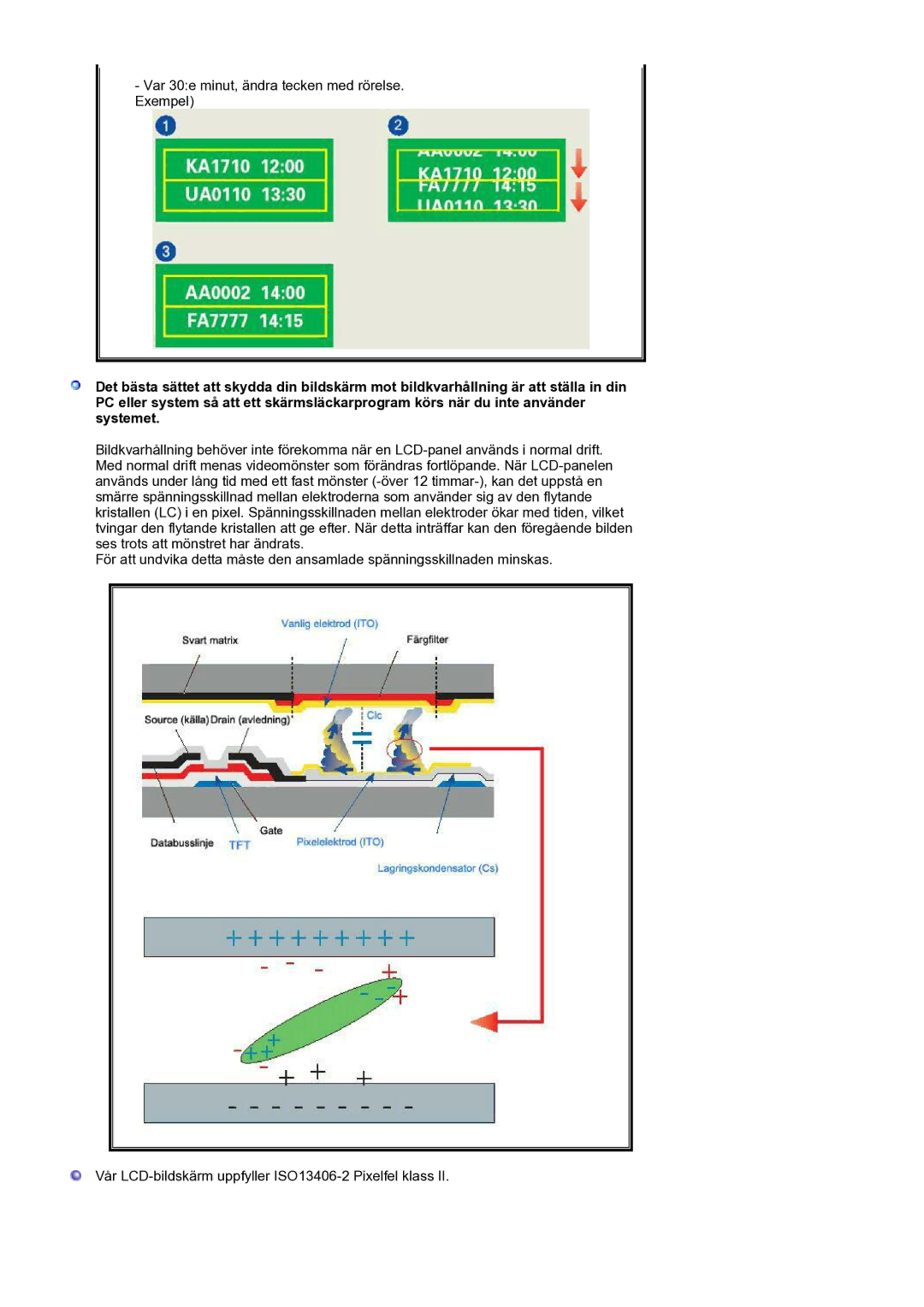 Samsung LS24HUBCBS/EDC, LS24HUBCBQ/EDC manual Var 30e minut, ändra tecken med rörelse. Exempel 