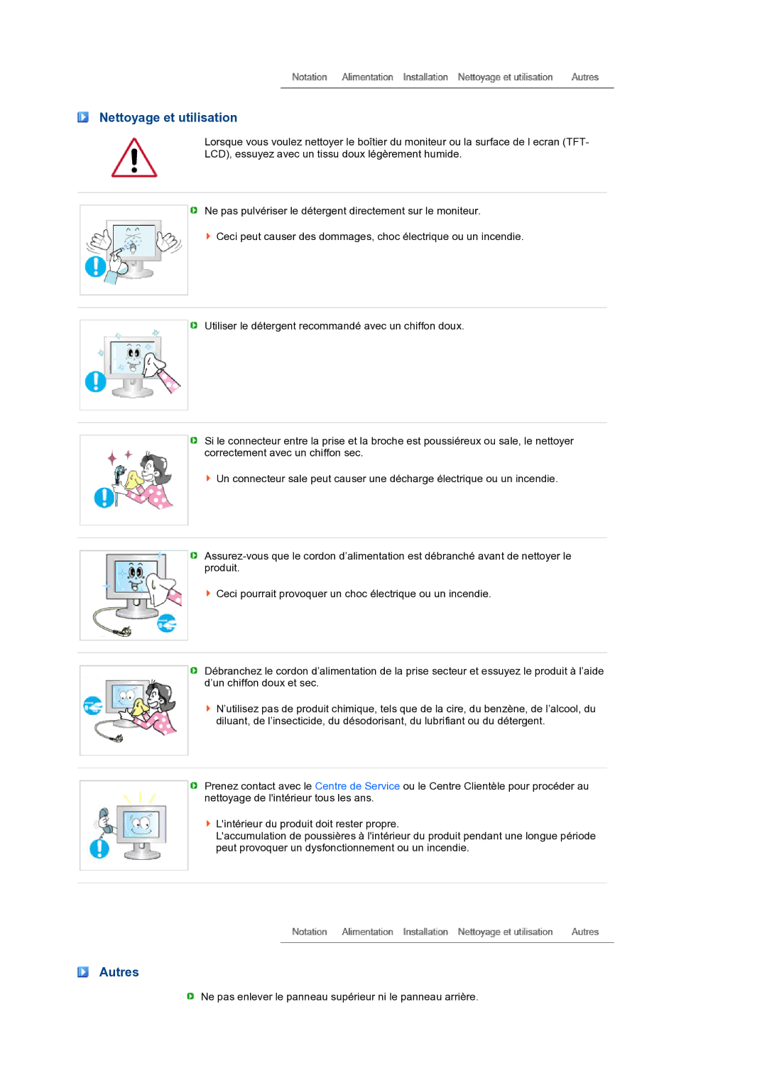 Samsung LS24HUCEBQ/EDC manual Nettoyage et utilisation, Autres 