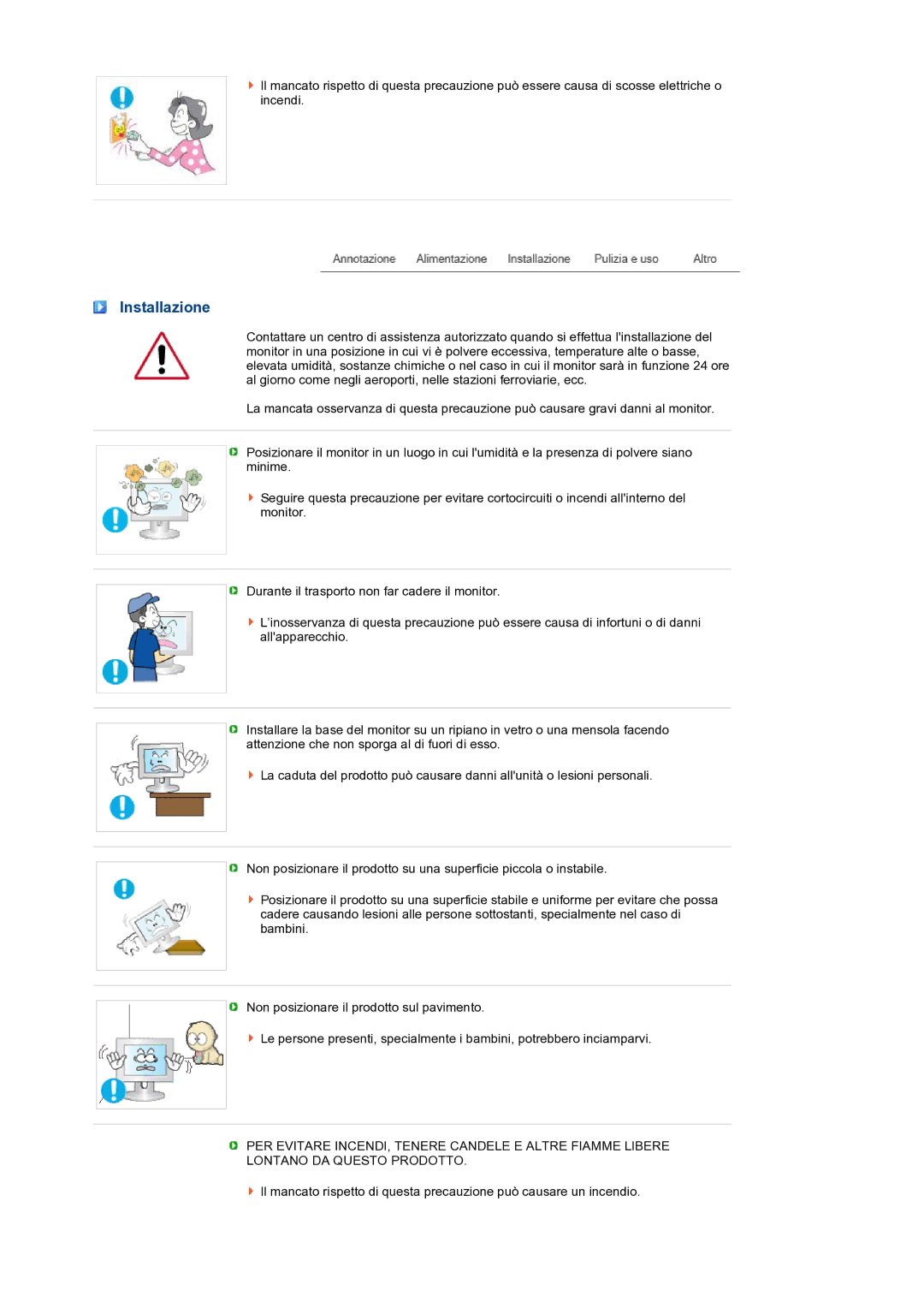 Samsung LS24HUCEBQ/EDC manual Installazione 