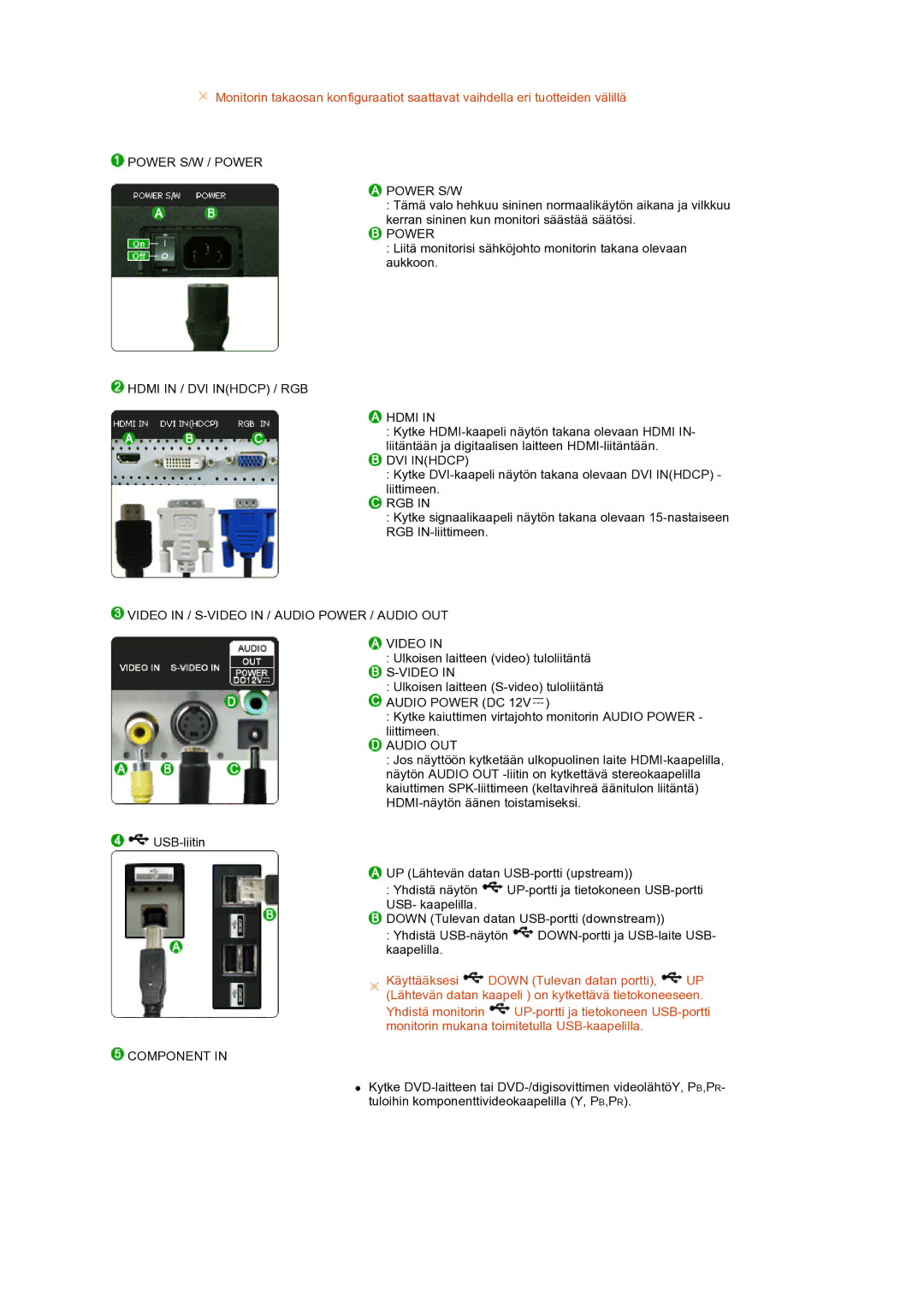 Samsung LS24HUCEBQ/EDC manual Power 