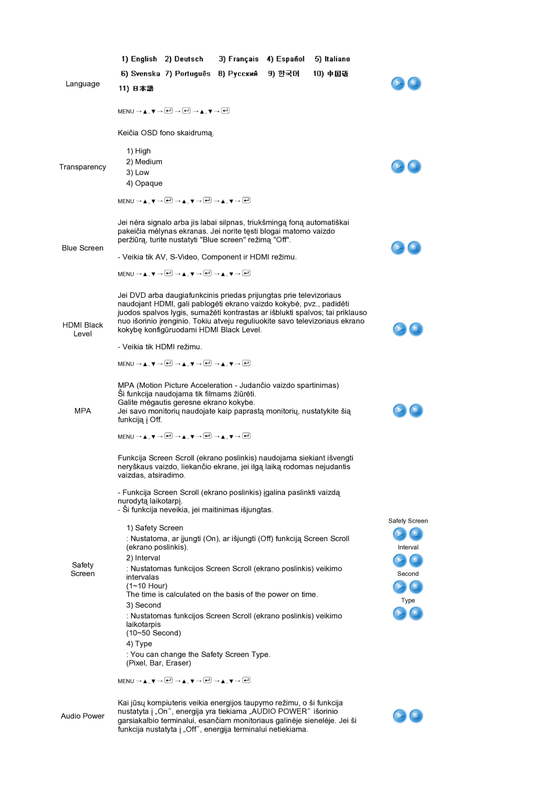 Samsung LS24HUCEBQ/EDC manual Language 