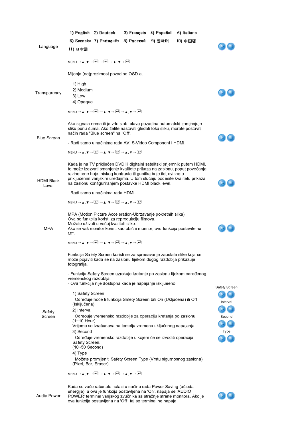 Samsung LS24HUCEBQ/EDC manual Language 