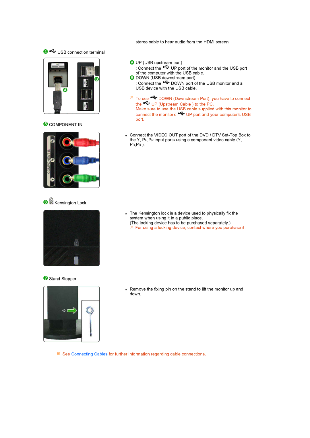 Samsung LS24HUCEBQ/EDC, LS24HUCEBS/EDC, LS24HUCESQ/EDC, LS24HUCEB7/CI, LS24HUCEBQSEDC manual Component 