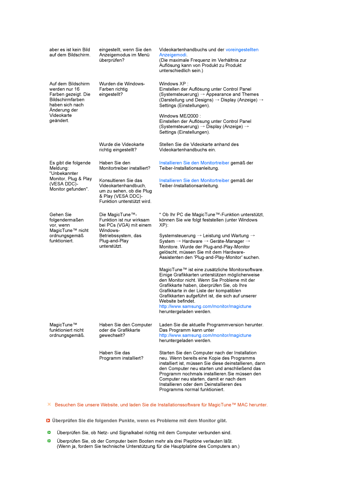 Samsung LS24HUCESQ/EDC, LS24HUCEBS/EDC, LS24HUCEBQ/EDC manual Installieren Sie den Monitortreiber gemäß der 