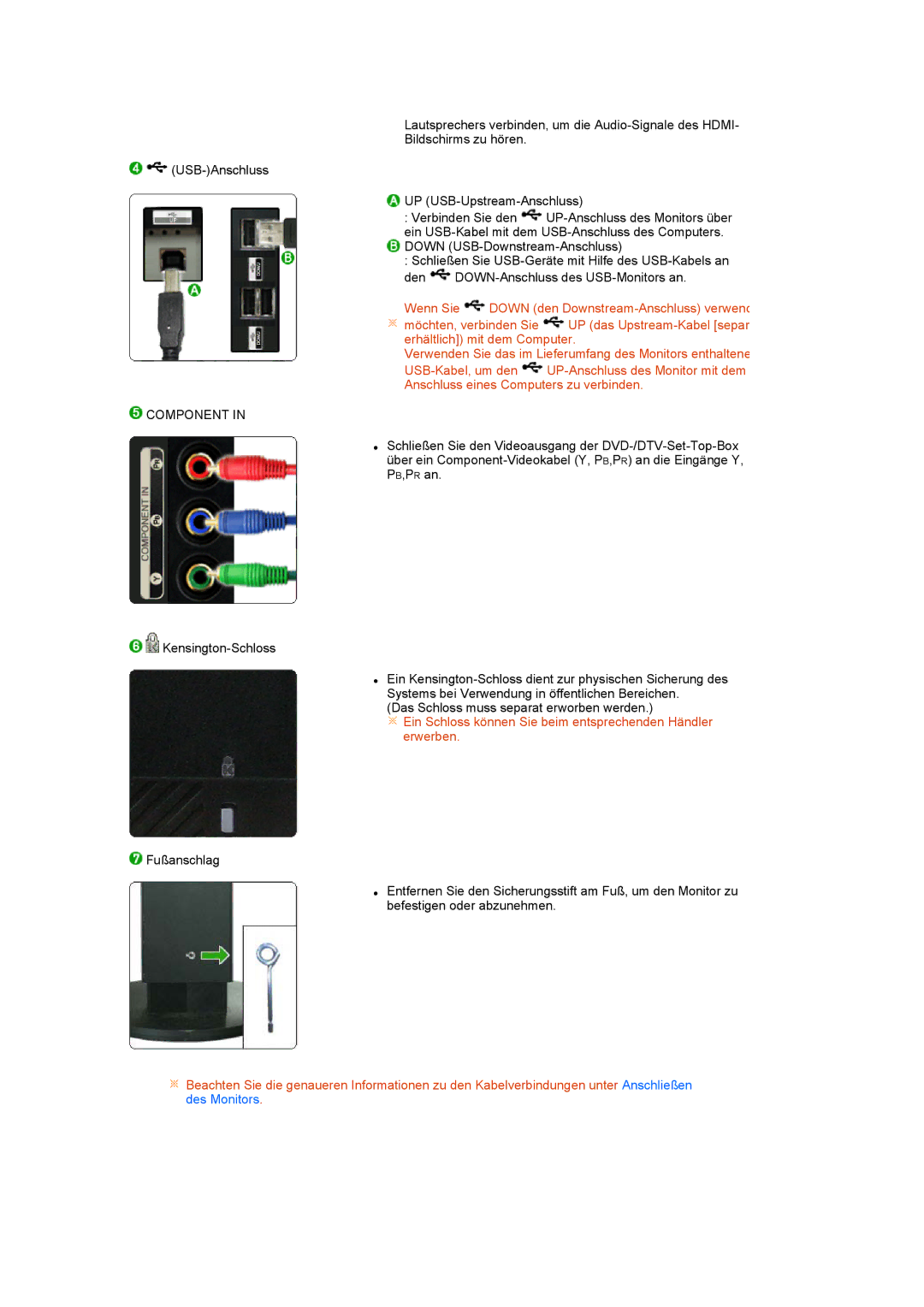 Samsung LS24HUCESQ/EDC, LS24HUCEBS/EDC, LS24HUCEBQ/EDC manual Component 