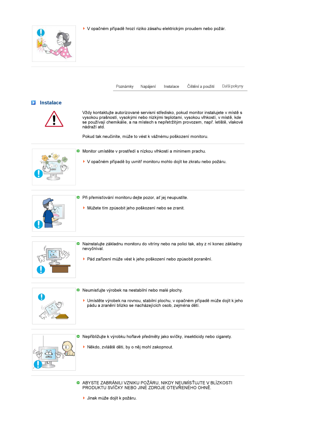 Samsung LS24HUCESQ/EDC, LS24HUCEBQ/EDC manual Instalace 