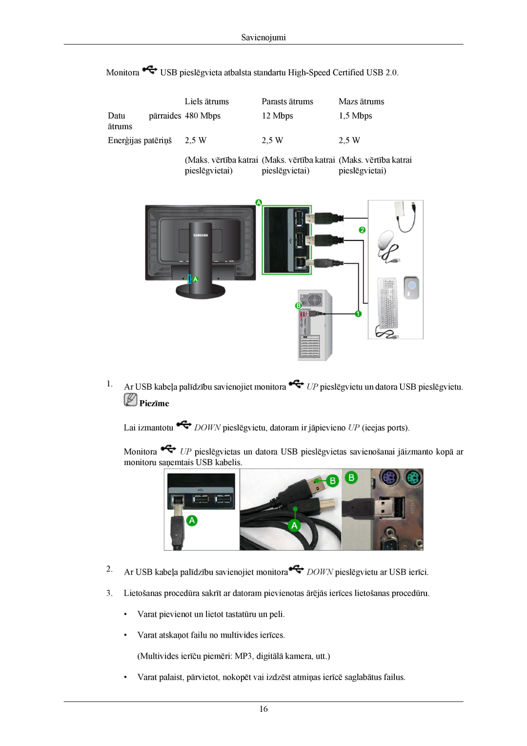 Samsung LS26KIERBQ/EDC, LS24KIEEFV/EDC, LS24KIERBQ/EDC, LS26KIEEFV/EDC manual Piezīme 