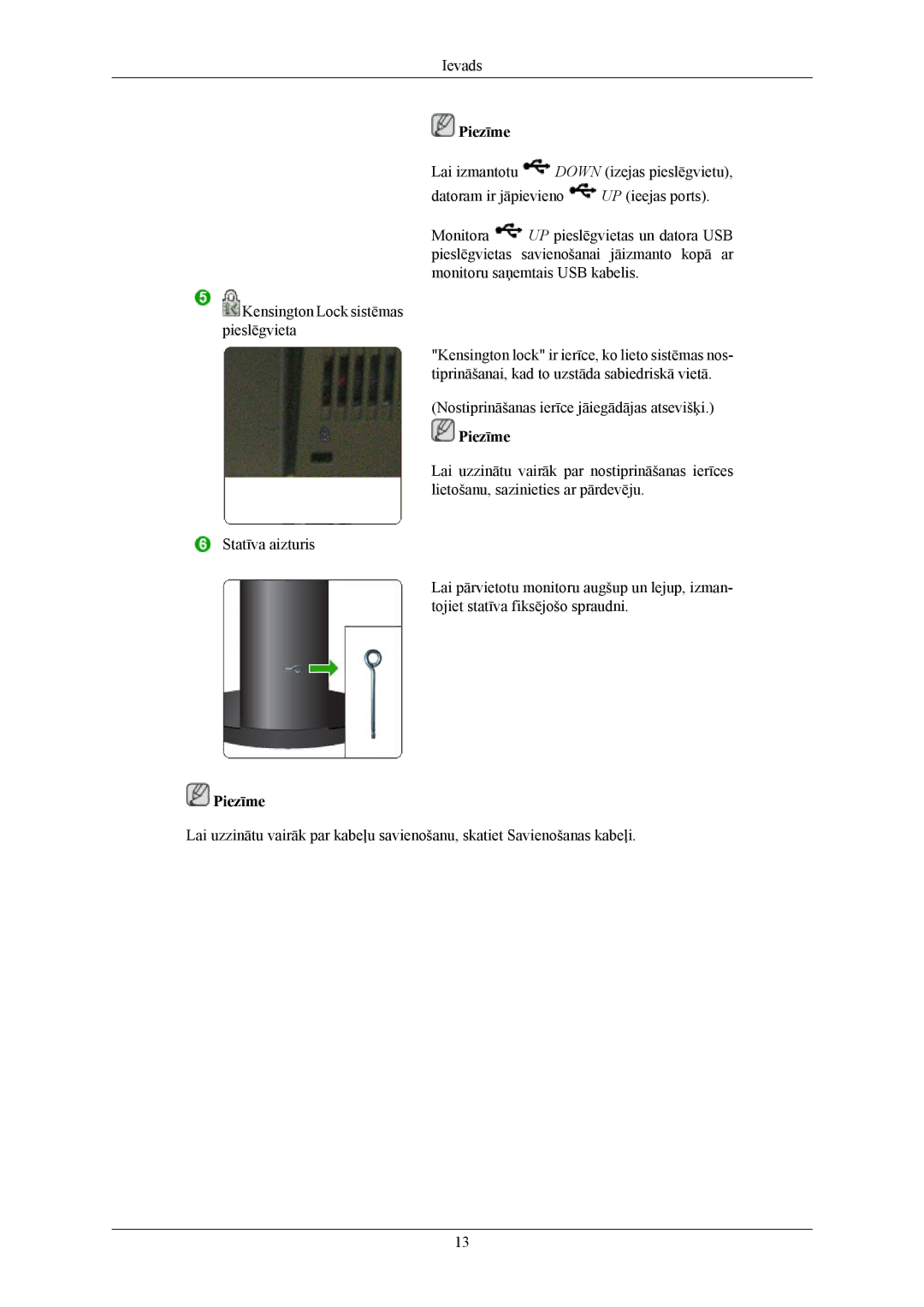 Samsung LS26KIEEFV/EDC, LS24KIEEFV/EDC, LS24KIERBQ/EDC, LS26KIERBQ/EDC manual Piezīme 