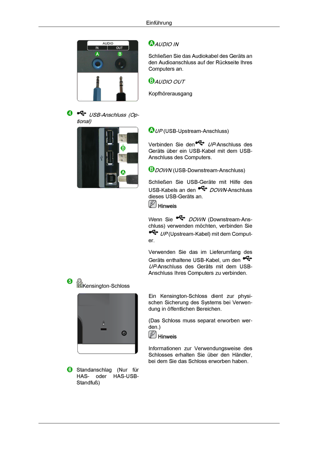 Samsung LS24KIVKBQ/EDC, LS24KIQRFV/EDC, LS24KIQRBQ/EN manual Audio 