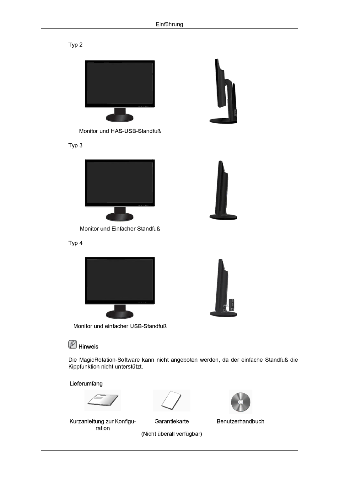 Samsung LS24KIQRFV/EDC, LS24KIQRBQ/EN, LS24KIVKBQ/EDC manual Lieferumfang 