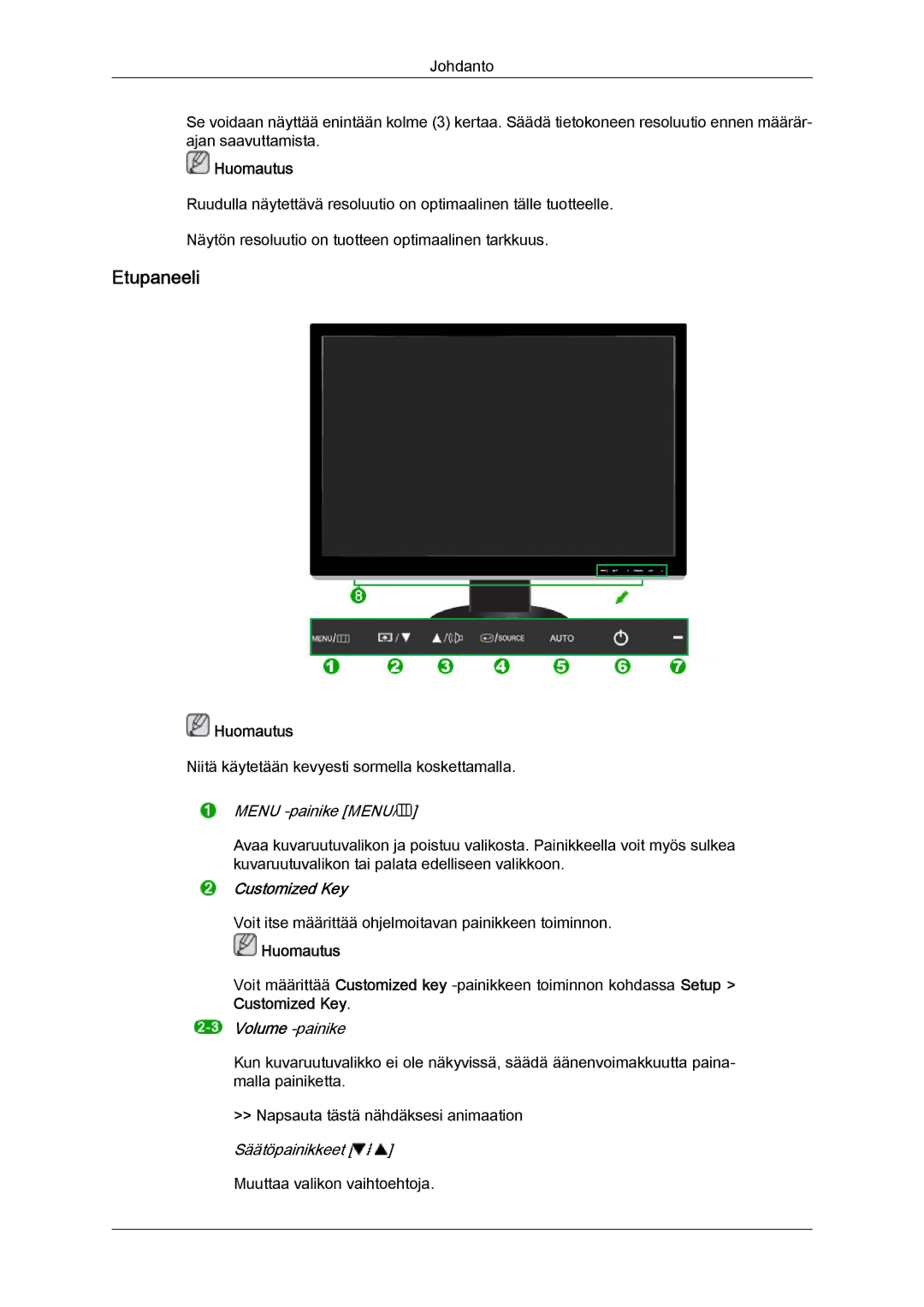 Samsung LS24KIQRBQ/EN, LS24KIQRFV/EDC, LS24KIVKBQ/EDC manual Customized Key 