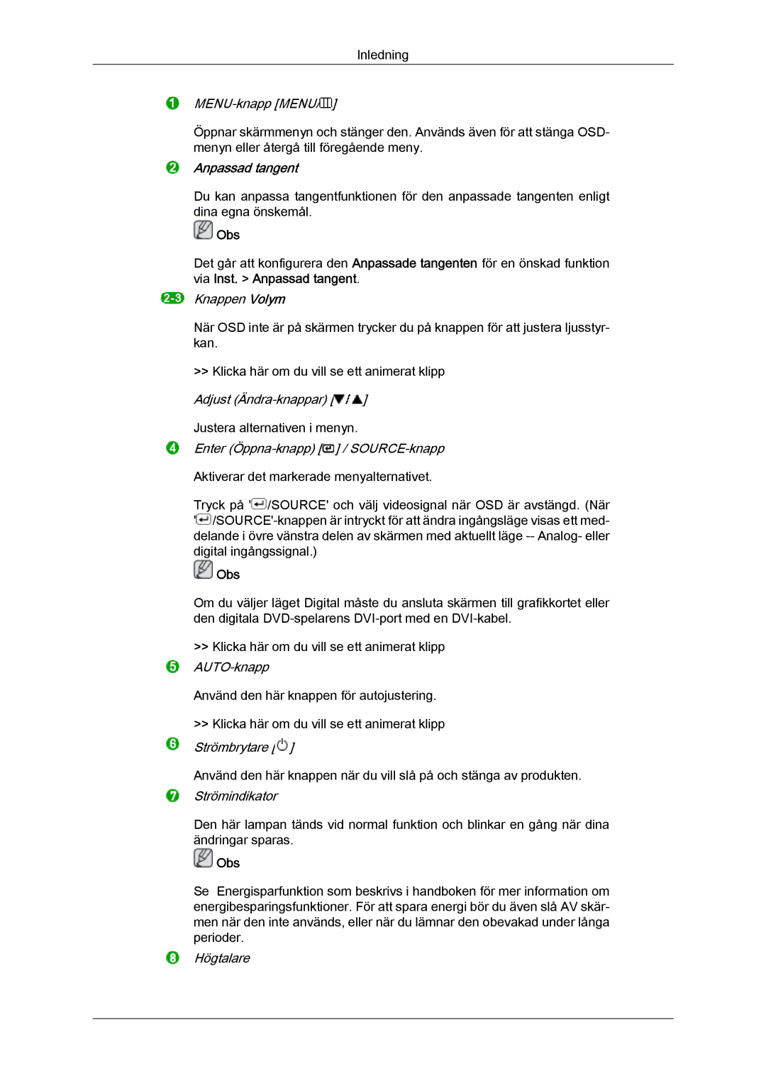 Samsung LS24KIQRBQ/EN, LS24KIQRFV/EDC, LS24KIVKBQ/EDC manual Anpassad tangent 