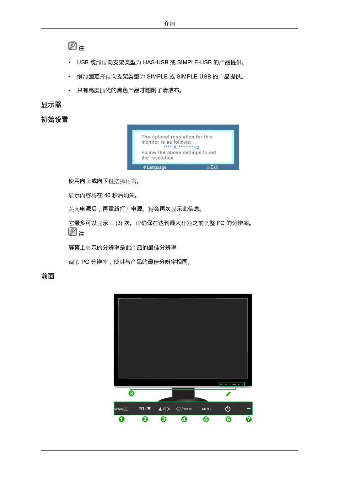 Samsung LS24KIQRBQ/EN, LS24KIQRFV/EDC, LS24KIVKBQ/EDC manual 缆线固定环仅向支架类型为 Simple 或 SIMPLE-USB的产品提供。 只有高度抛光的黑色产品才随附了清洁布。 