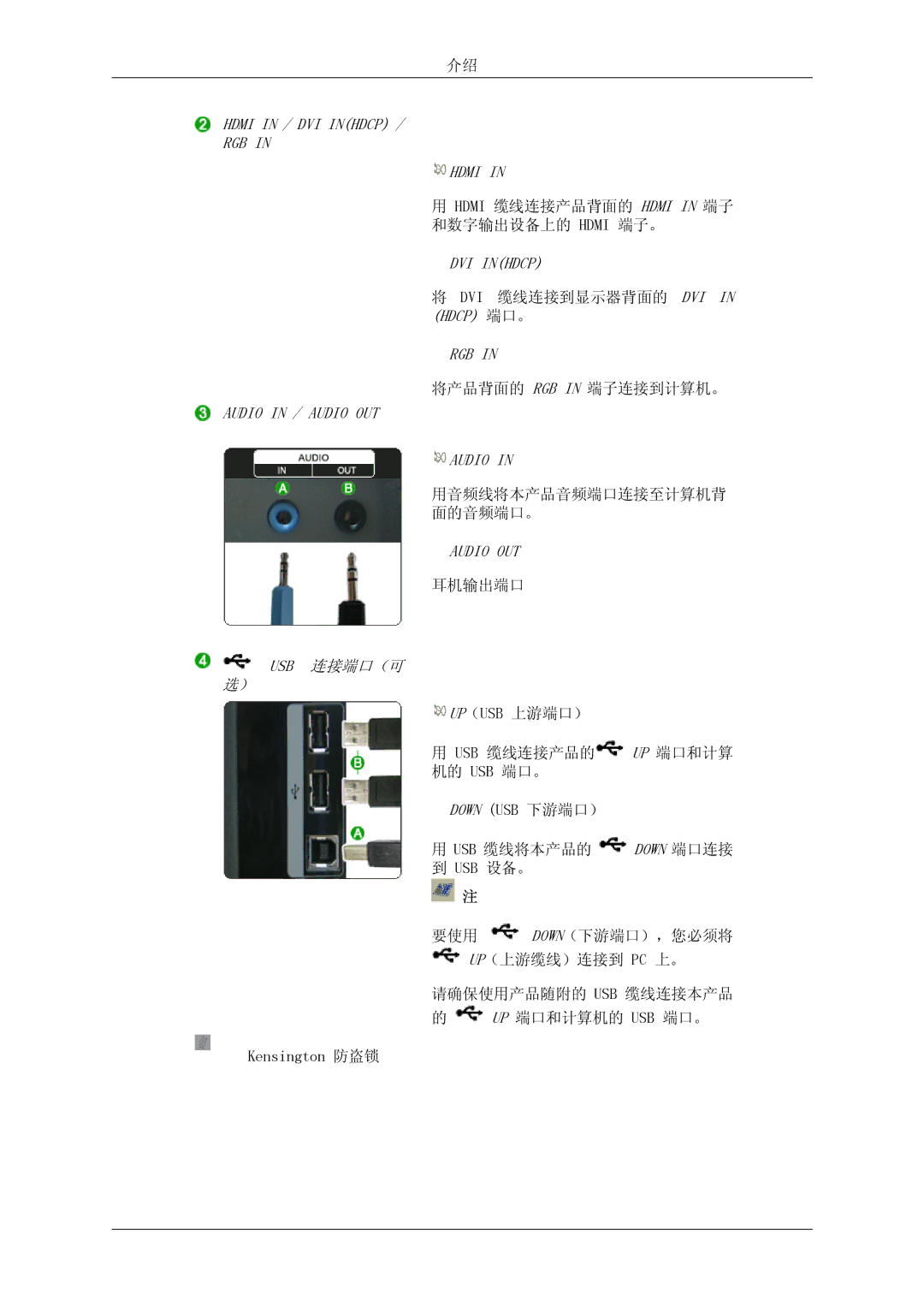 Samsung LS24KIVKBQ/EDC, LS24KIQRFV/EDC, LS24KIQRBQ/EN manual Hdmi in / DVI Inhdcp RGB 