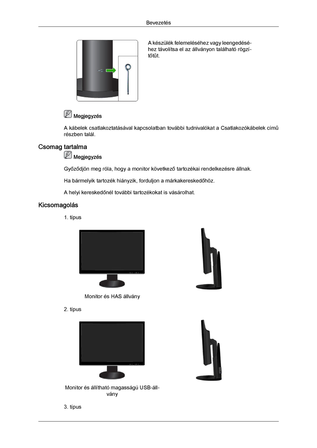 Samsung LS24KIVKBQ/EDC, LS24KIQRFV/EDC, LS24KIQRBQ/EN manual Csomag tartalma 