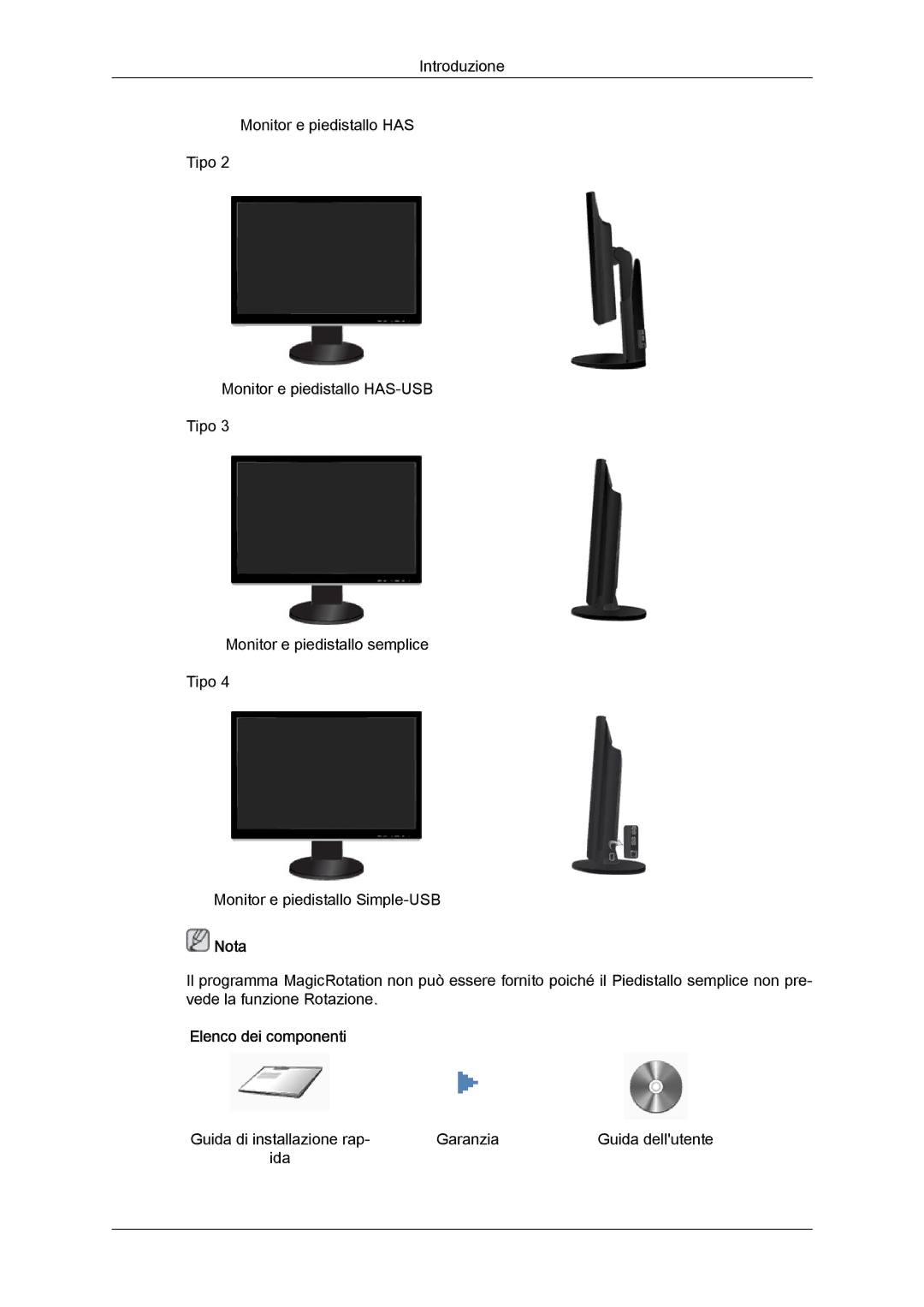 Samsung LS24KIVKBQ/EDC, LS24KIQRFV/EDC manual Guida di installazione rap Garanzia Guida dellutente Ida 