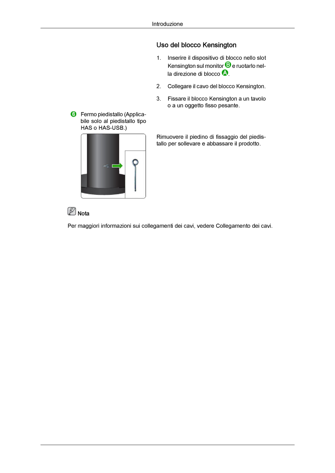 Samsung LS24KIVKBQ/EDC, LS24KIQRFV/EDC manual Uso del blocco Kensington 