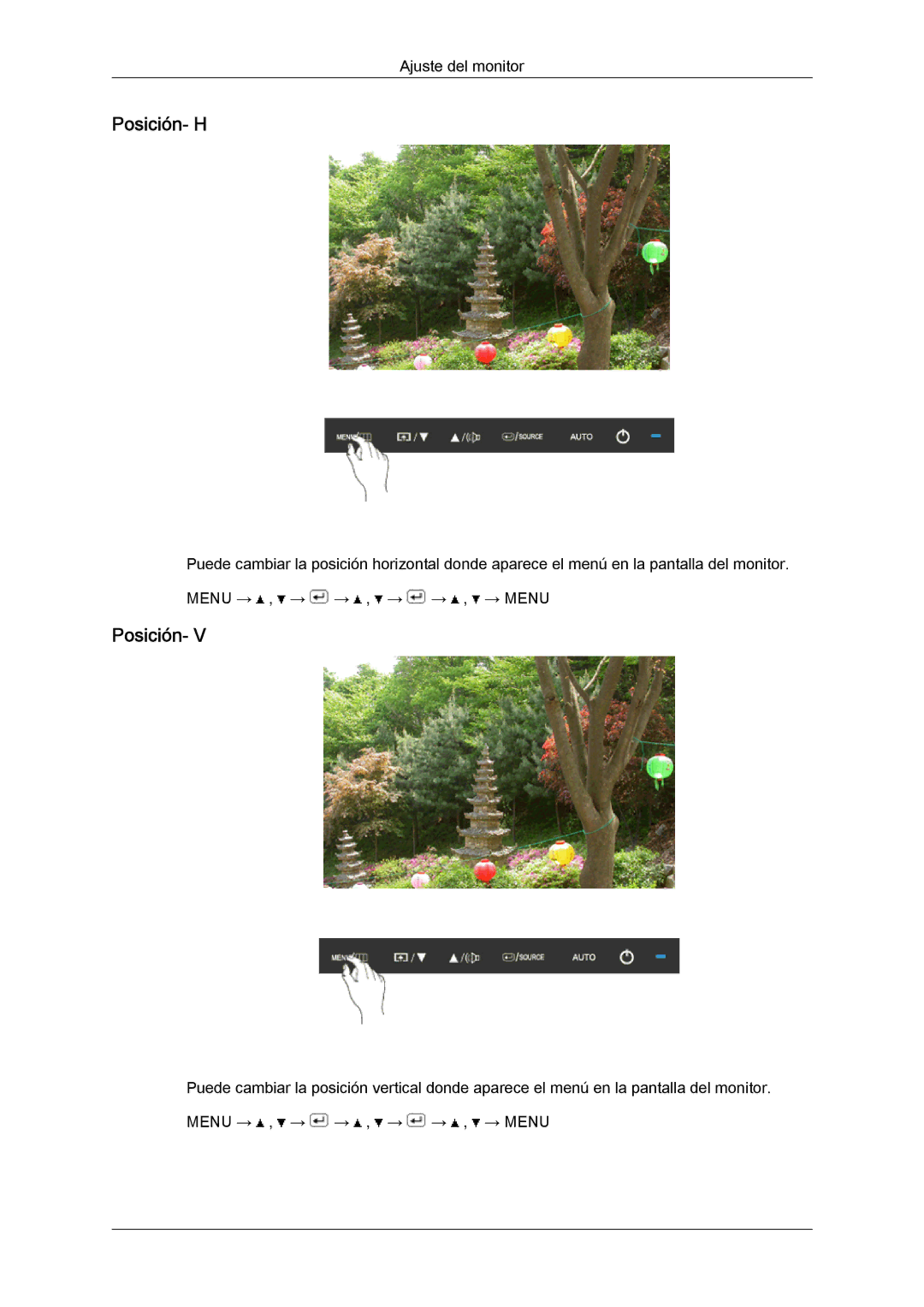 Samsung LS24KIQRFV/EDC, LS24KIVKBQ/EDC manual Posición- H 