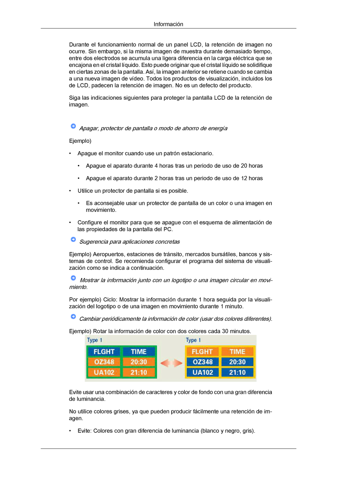 Samsung LS24KIZKFV/EN, LS24KILKBQ/EN, LS24KILKBQ/CH manual Apagar, protector de pantalla o modo de ahorro de energía 