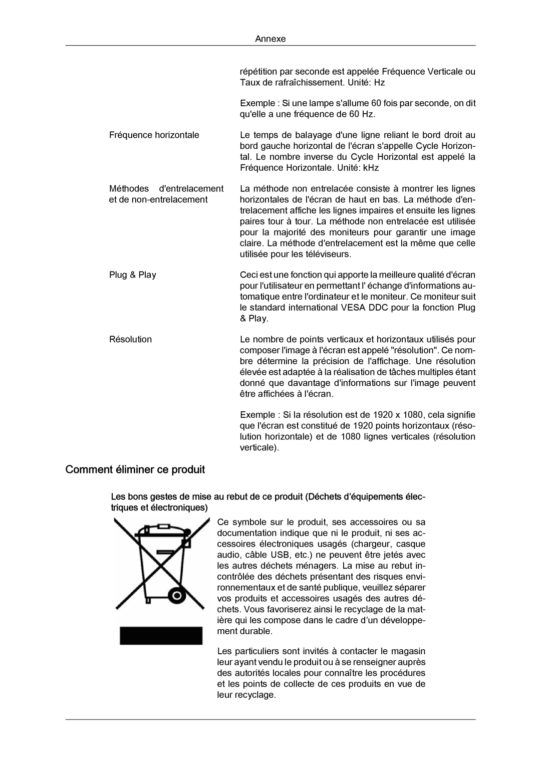 Samsung LS24KILKBQ/EN, LS24KIZKFV/EN manual Comment éliminer ce produit 