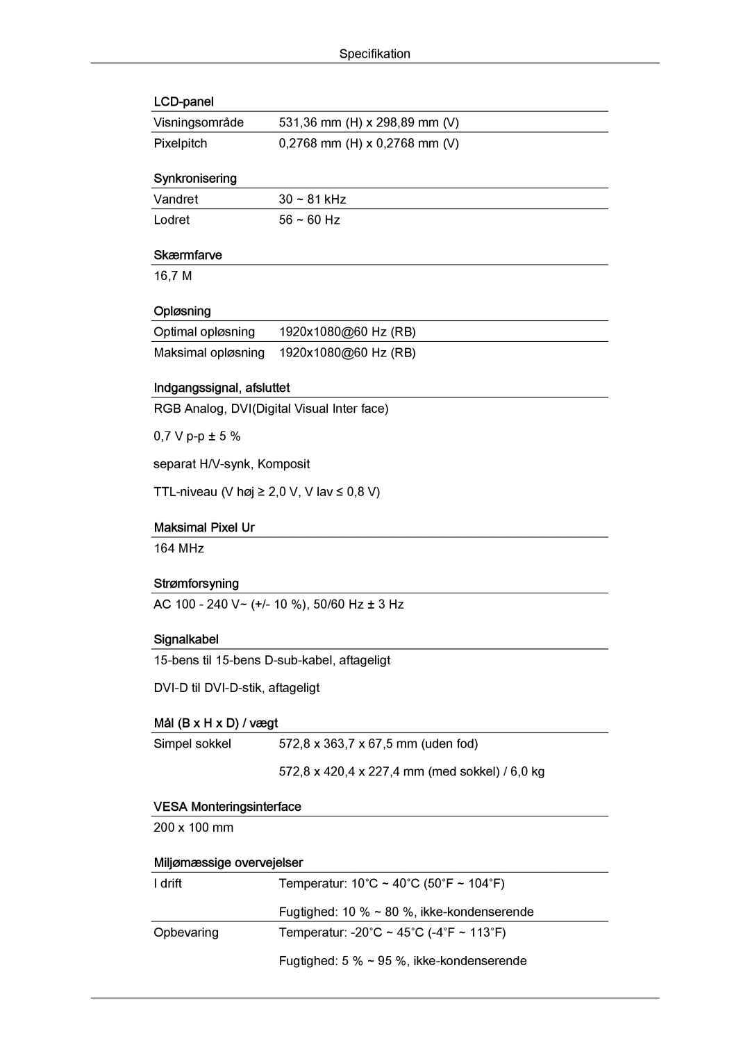 Samsung LS24KILKBQ/EN, LS24KIZKFV/EN manual Synkronisering 